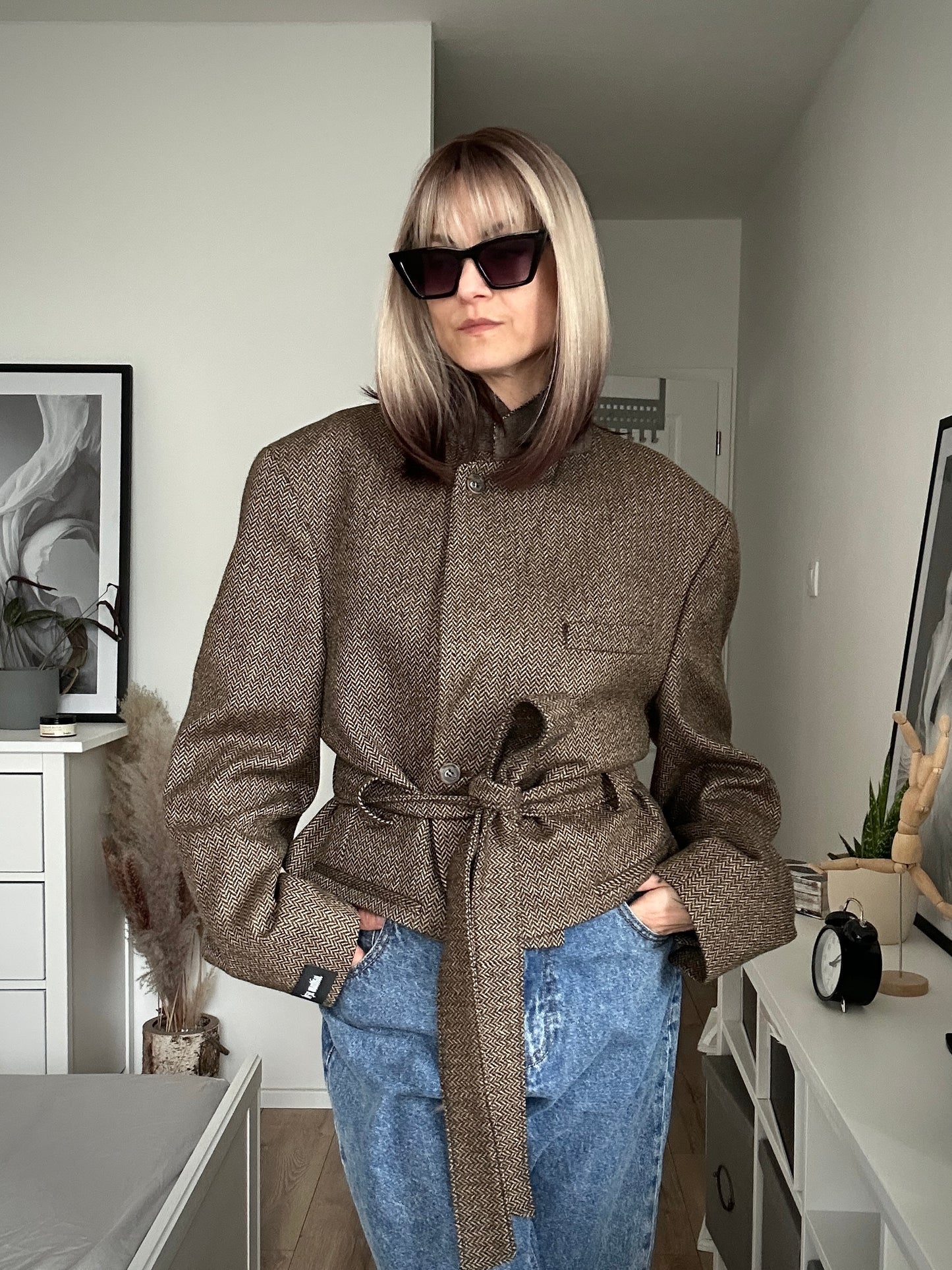 Upcycled coat RENEWAL brown
