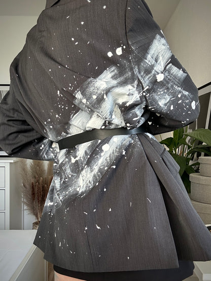 Upcycled blazer COMA WHITE