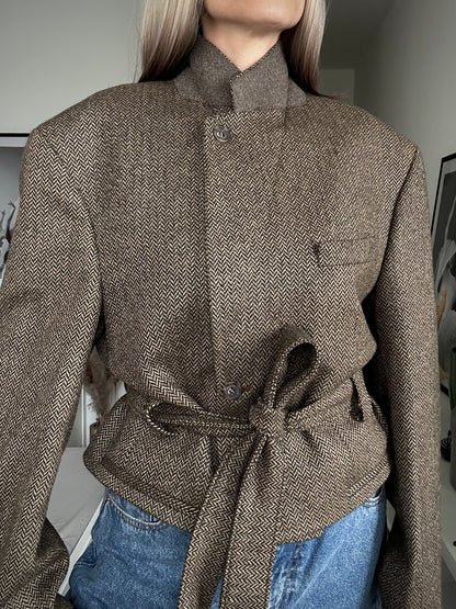 Upcycled coat RENEWAL brown