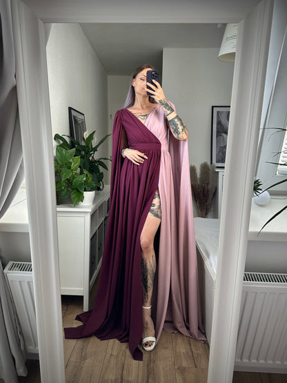 Spoločenské šaty SEREENA two-tone