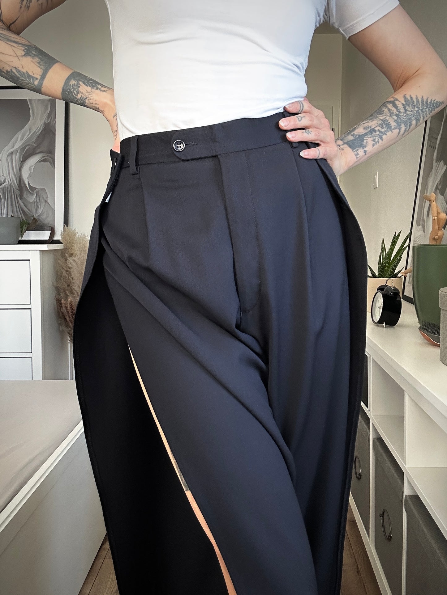 Upcycled pants BLUE BEAST