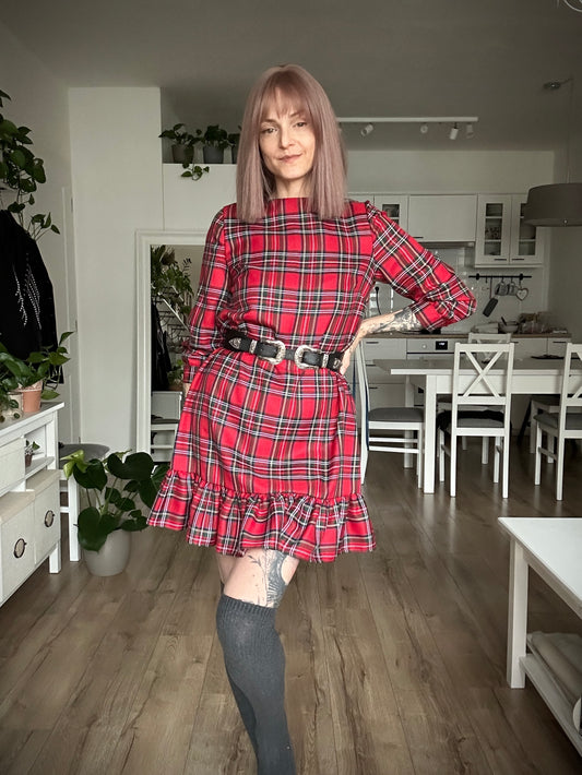 Šaty X-MAS ruffle - SKLADOM