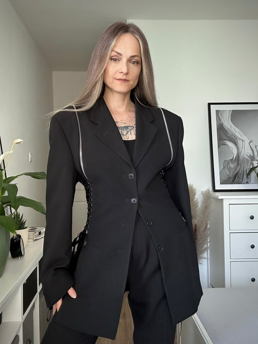Upcycled blazer/vest ZIPPER DRESSCODE