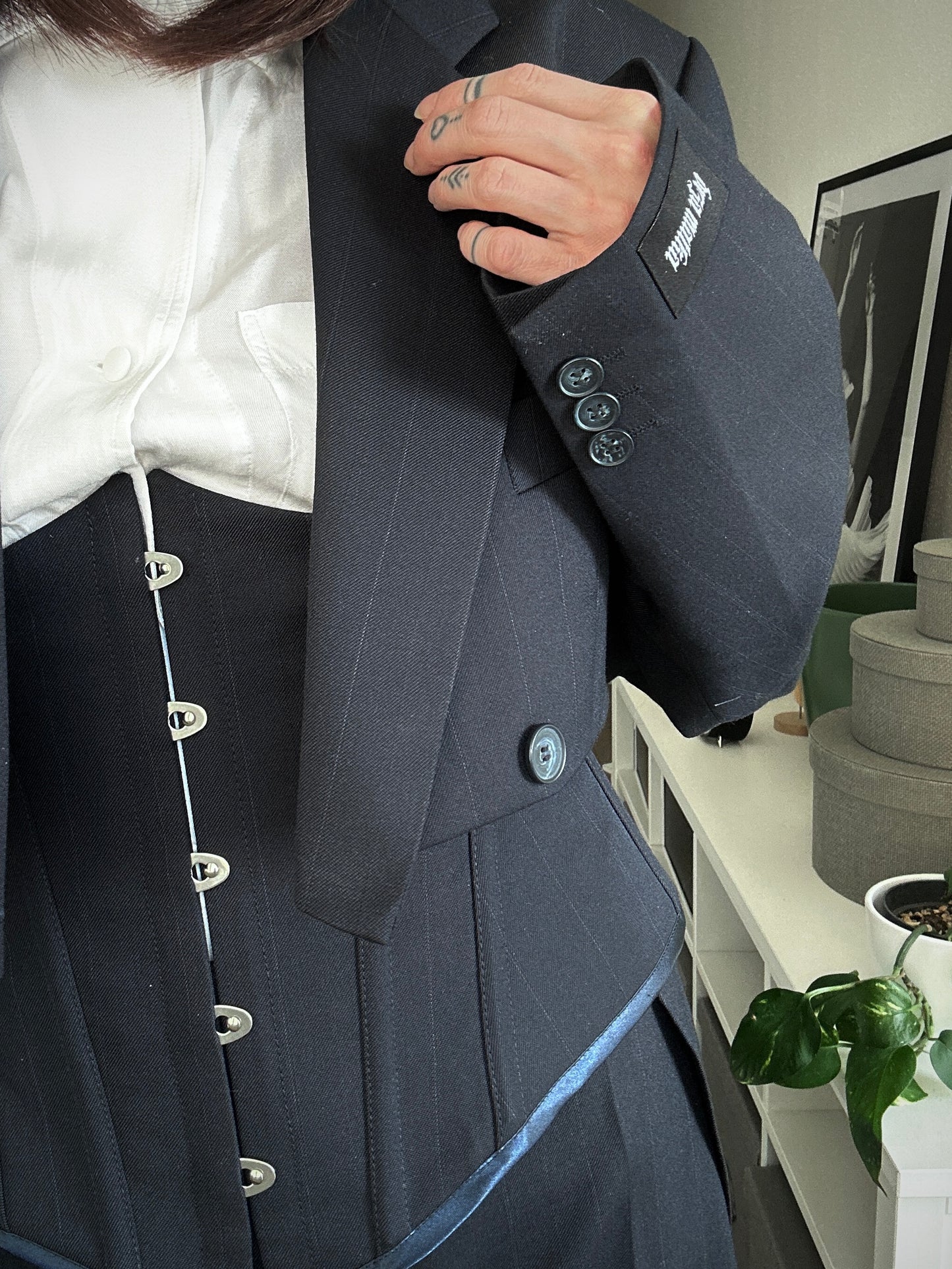 Upcycled suit BLUE BEAST