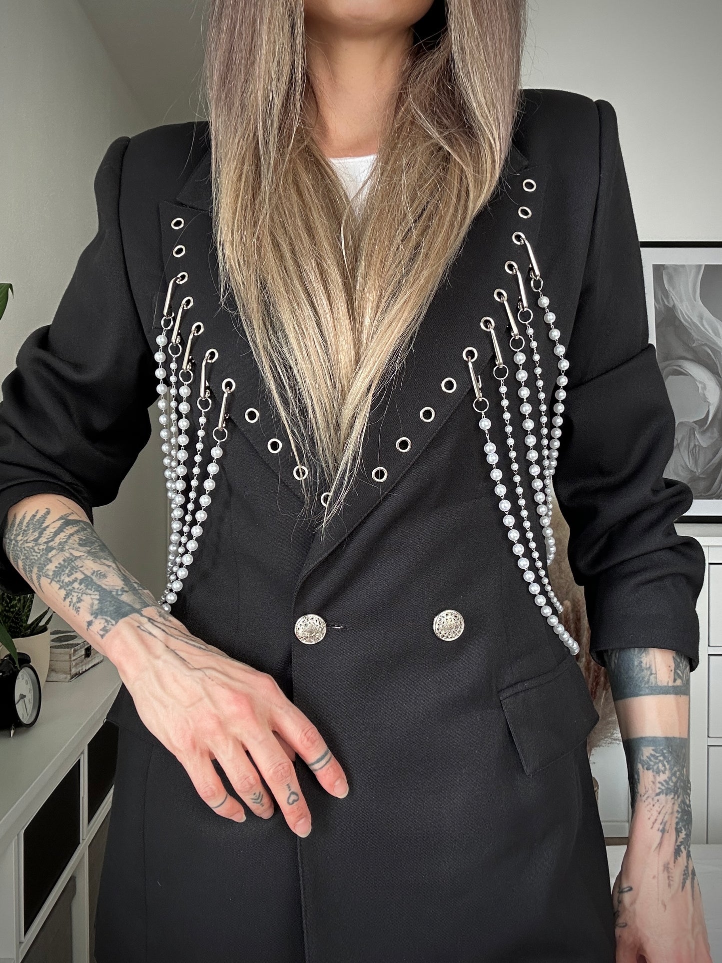 Upcycled blazer PEARL INFINITY