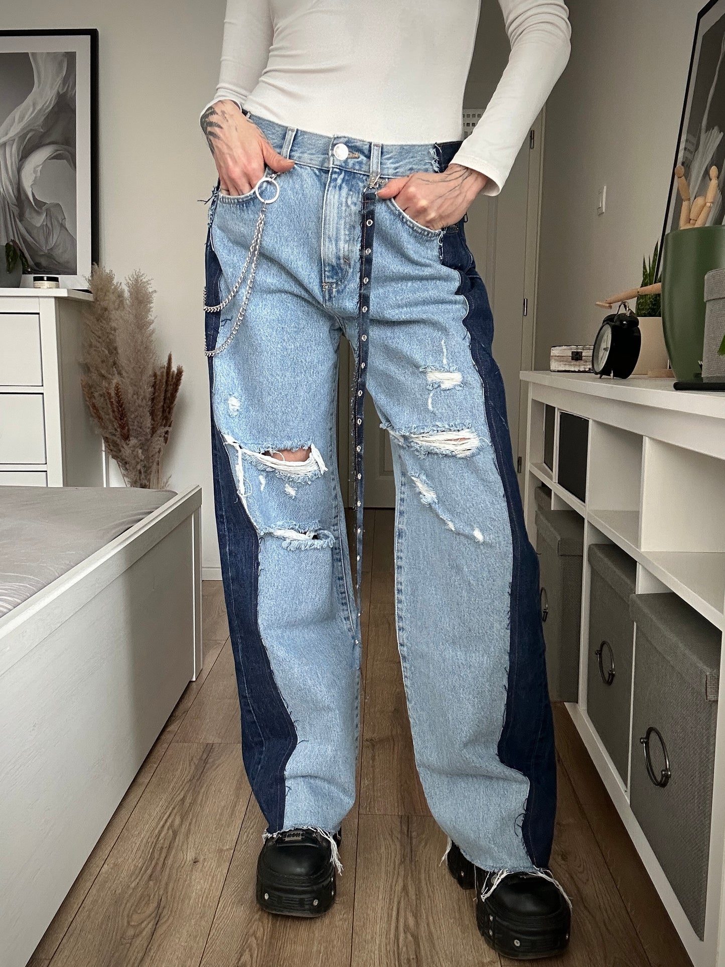 Upcycled jeans DENIM COMA chain