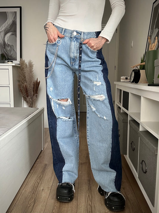 Upcycled jeans DENIM COMA chain