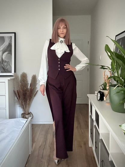 Women’s pants + vest PURPLE DOVE