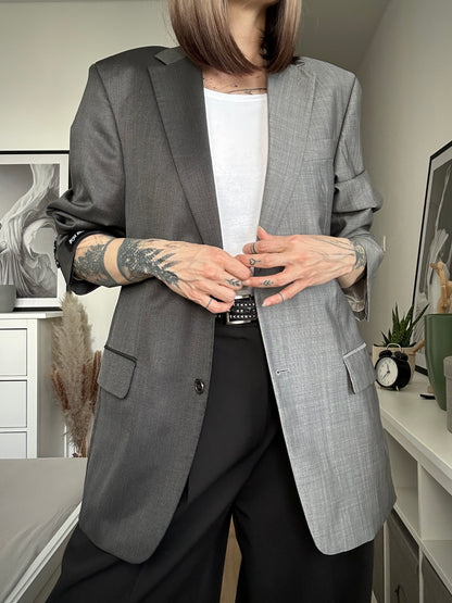 Upcycled blazer TWO FACES gray-brown