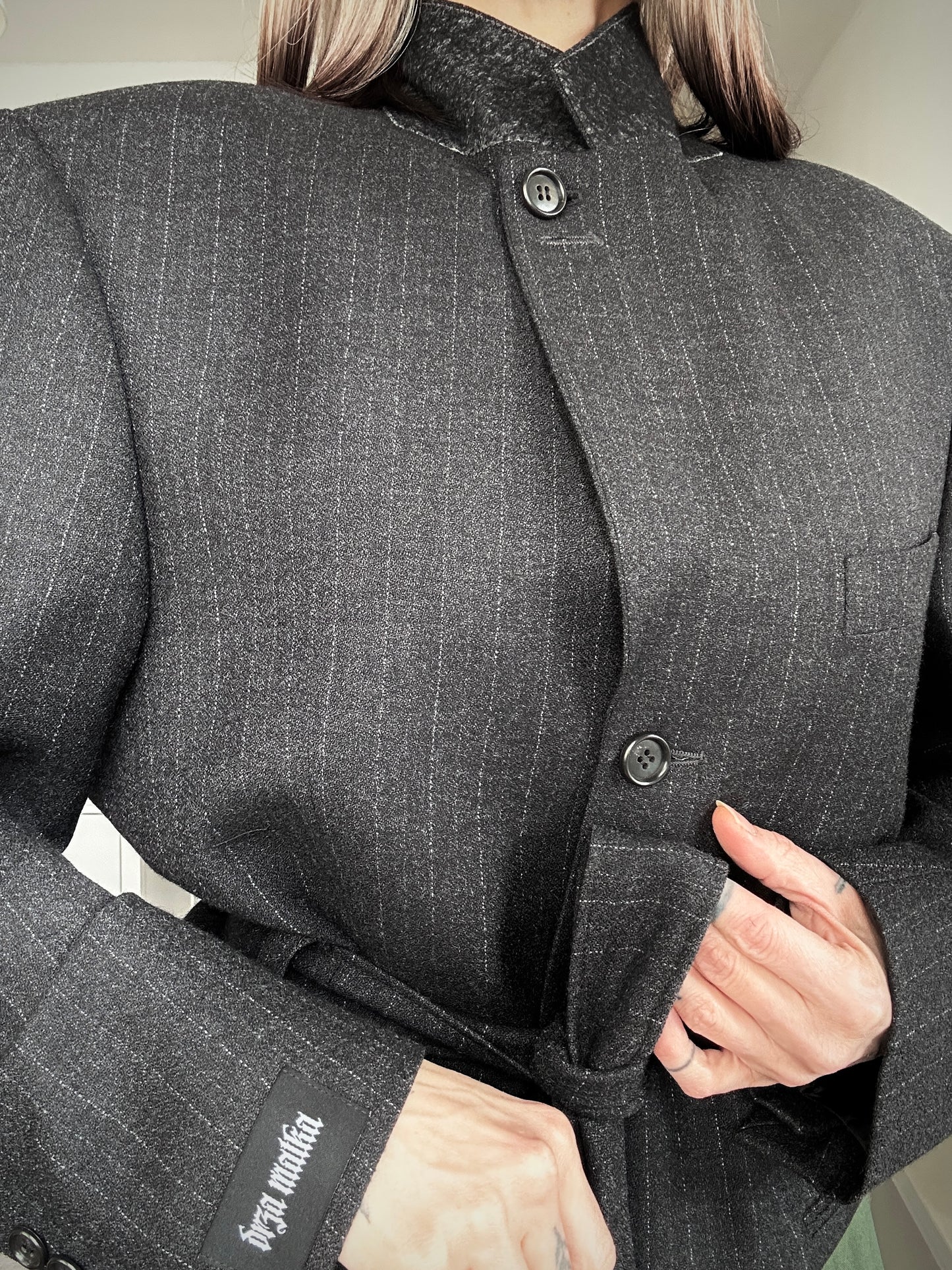 Upcycled coat RENEWAL antracit