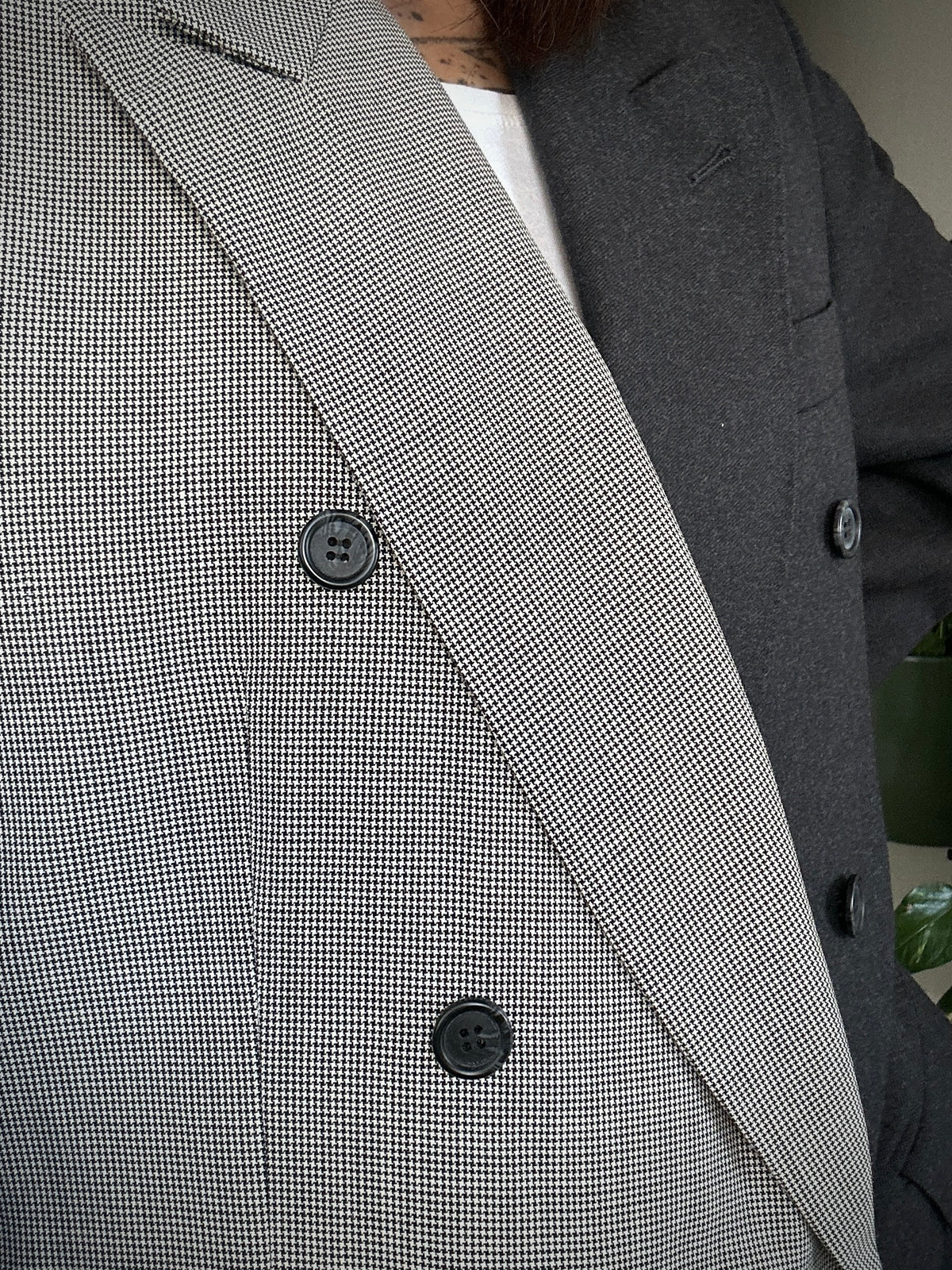 Upcycled blazer DUALITY black-houndstooth