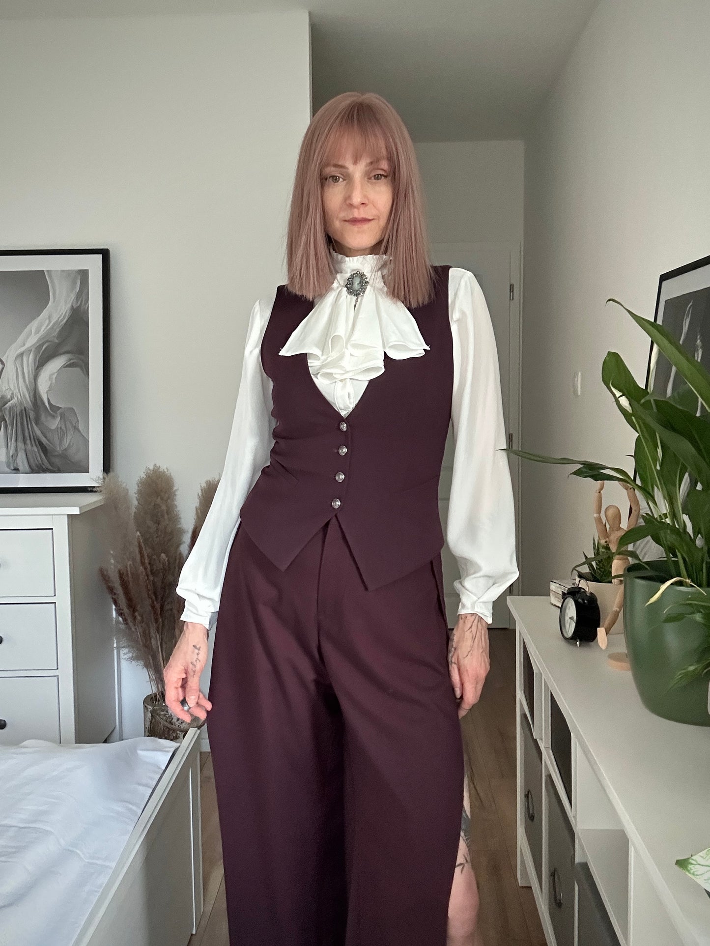 Women’s pants + vest PURPLE DOVE