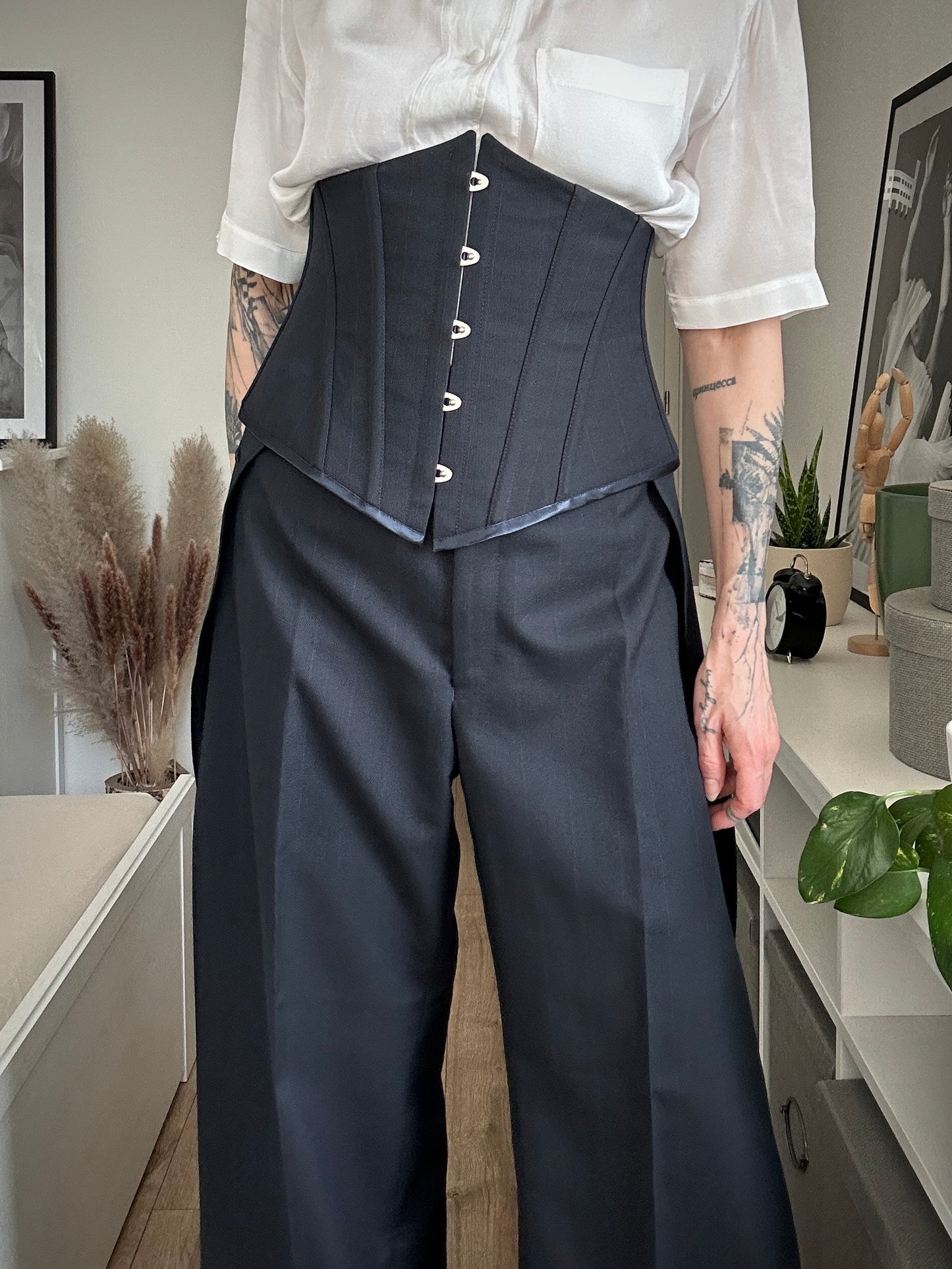 Upcycled suit BLUE BEAST