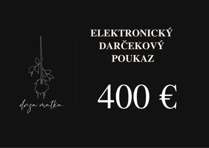 Elektronický darčekový poukaz