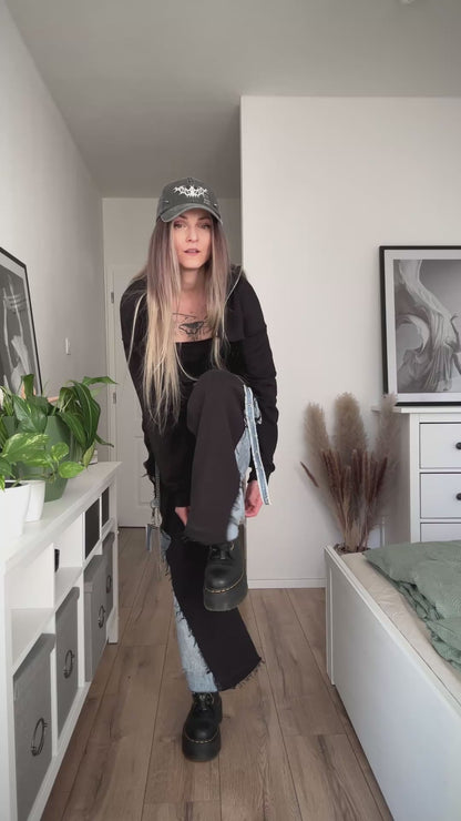 Upcycled jeans COMA BLACK